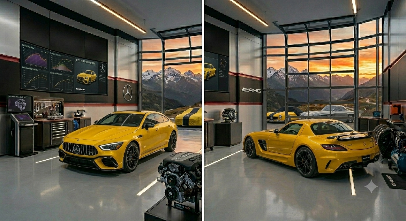 Mercedes-Benz being serviced at our Mercedes repair workshop in Al Quoz, Dubai
