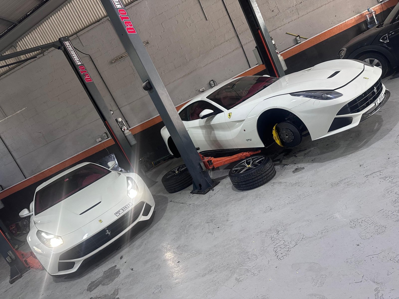Ferrari serviced at Car Workshop Dubai