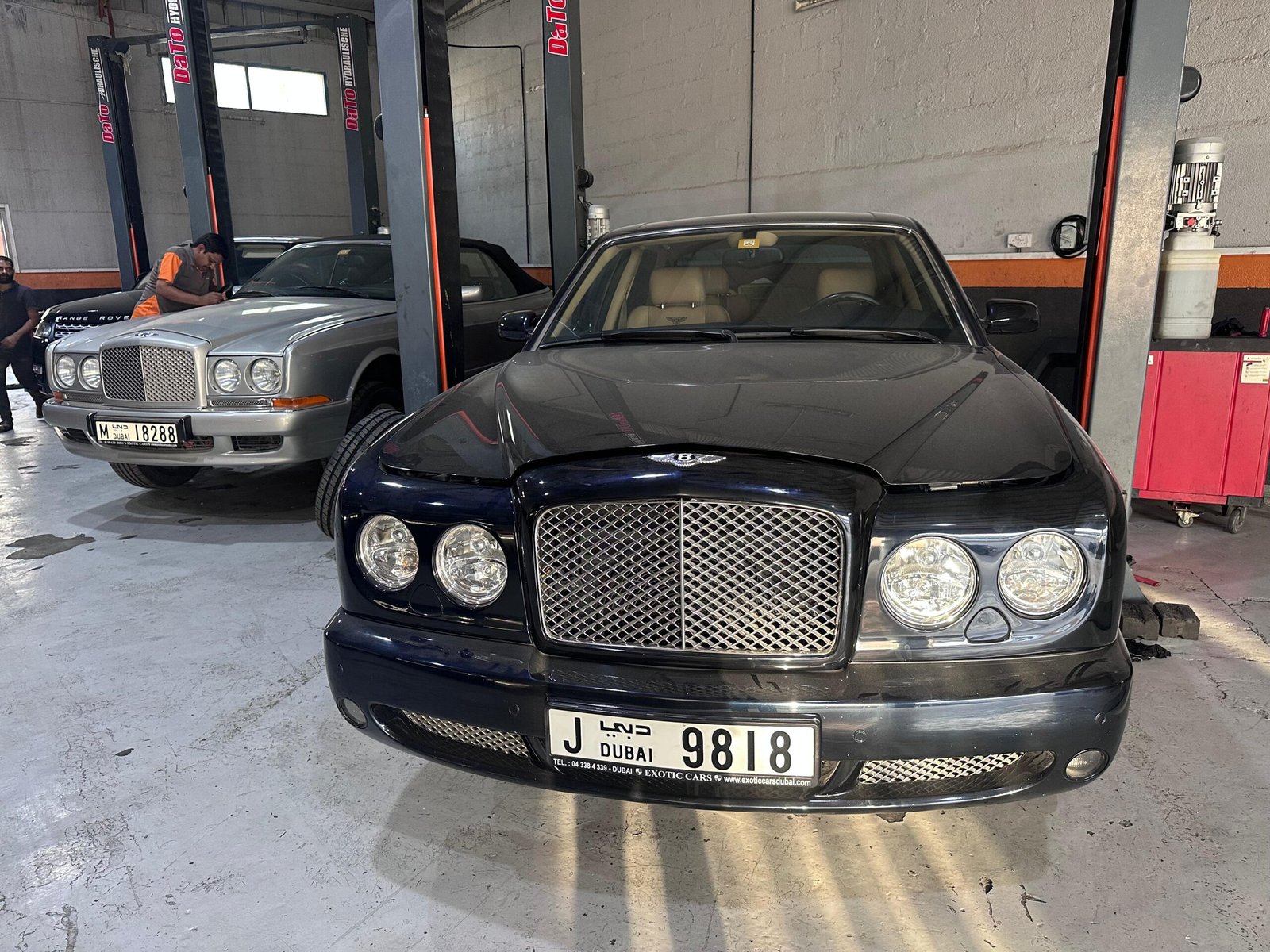 Luxury sports car at Car Workshop Dubai
