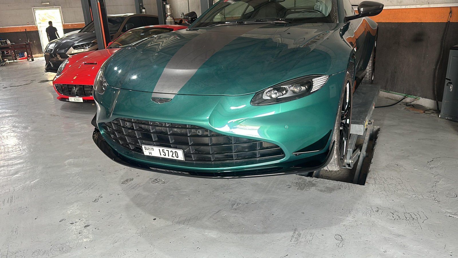 Aston Martin close-up service at our Dubai workshop