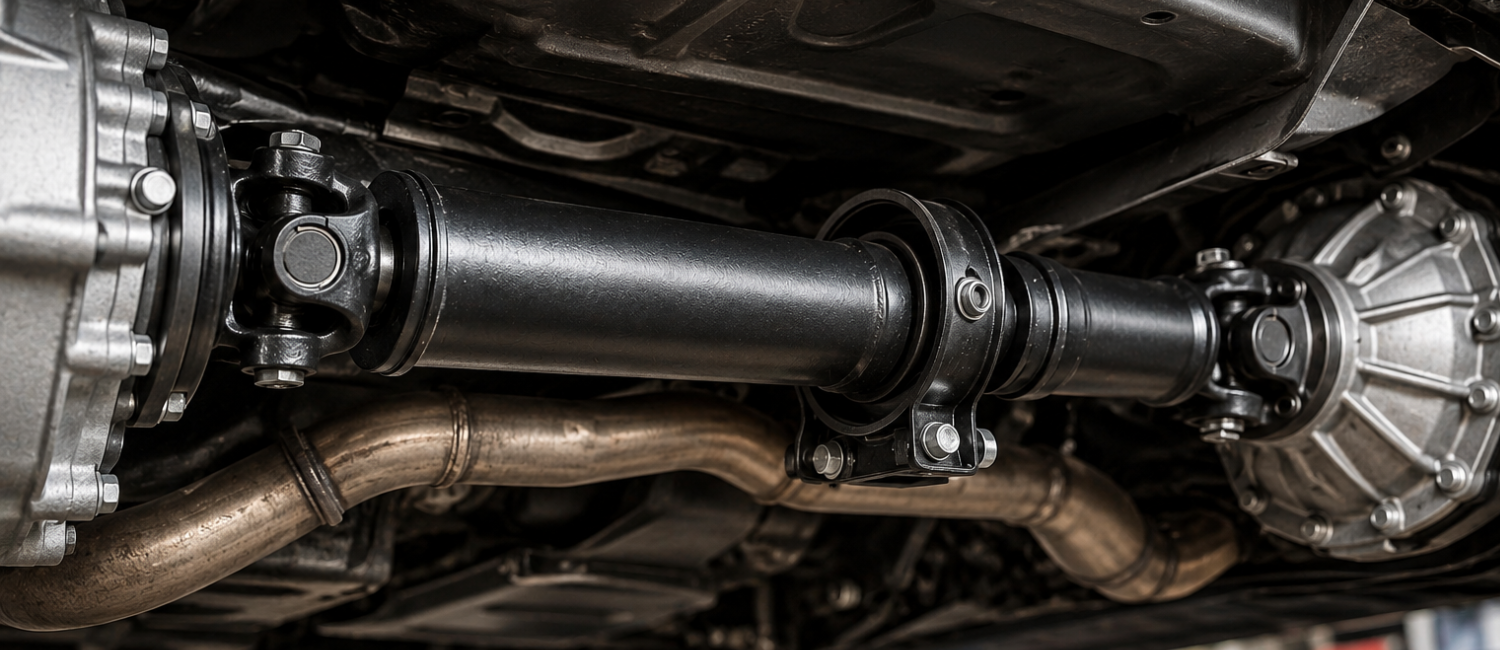 Car drive shaft and CV joint repair being carried out at our workshop in Al Quoz, Dubai