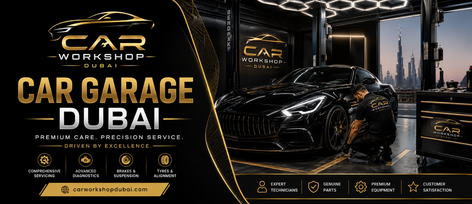 Car garage in Dubai, Avenue Auto Services full-service workshop in Al Quoz