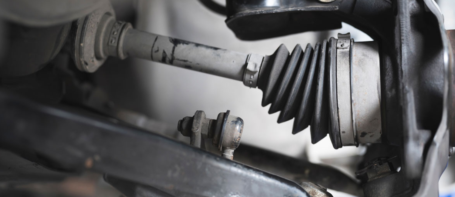 Car axle repair being carried out at our workshop in Al Quoz, Dubai