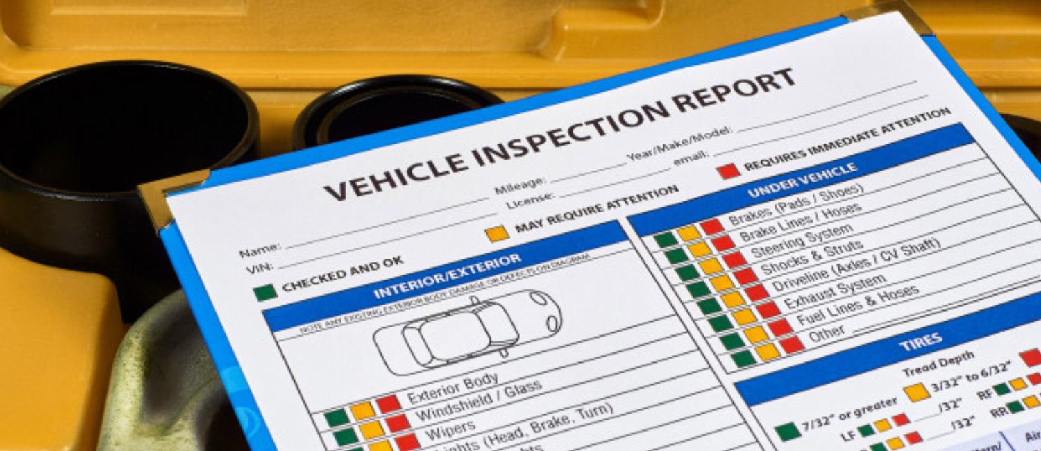 Pre-purchase car inspection being carried out at our workshop in Al Quoz, Dubai