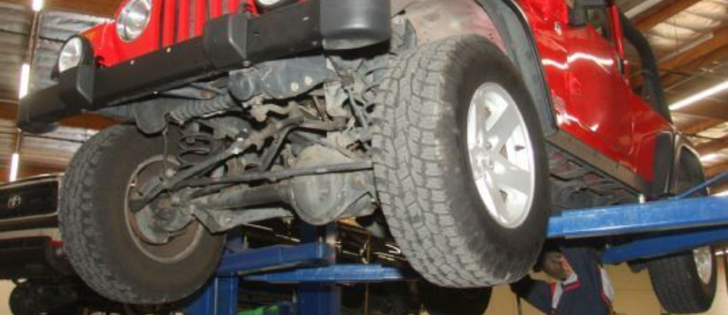 4x4 vehicle repair being carried out at our workshop in Al Quoz, Dubai